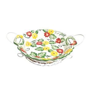 Temptations by Tara Presentable Ovenware With Serving Tray Floral Print